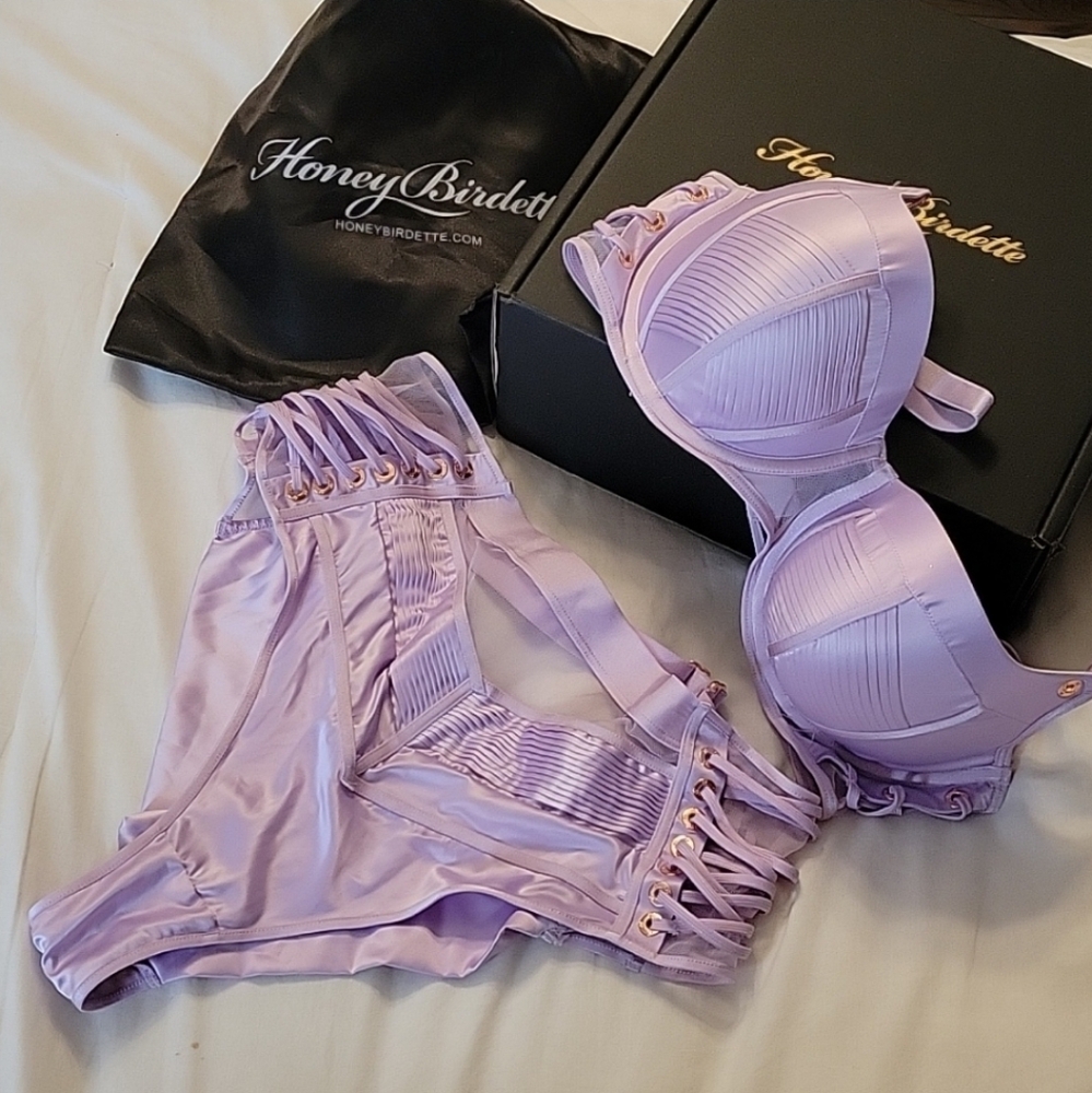 Honey Birdette Jerry Lilac 2pc Set